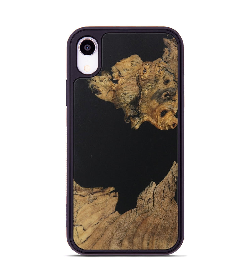 iPhone Xr Wood Phone Case - Jovanni (Pure Black, 730570)