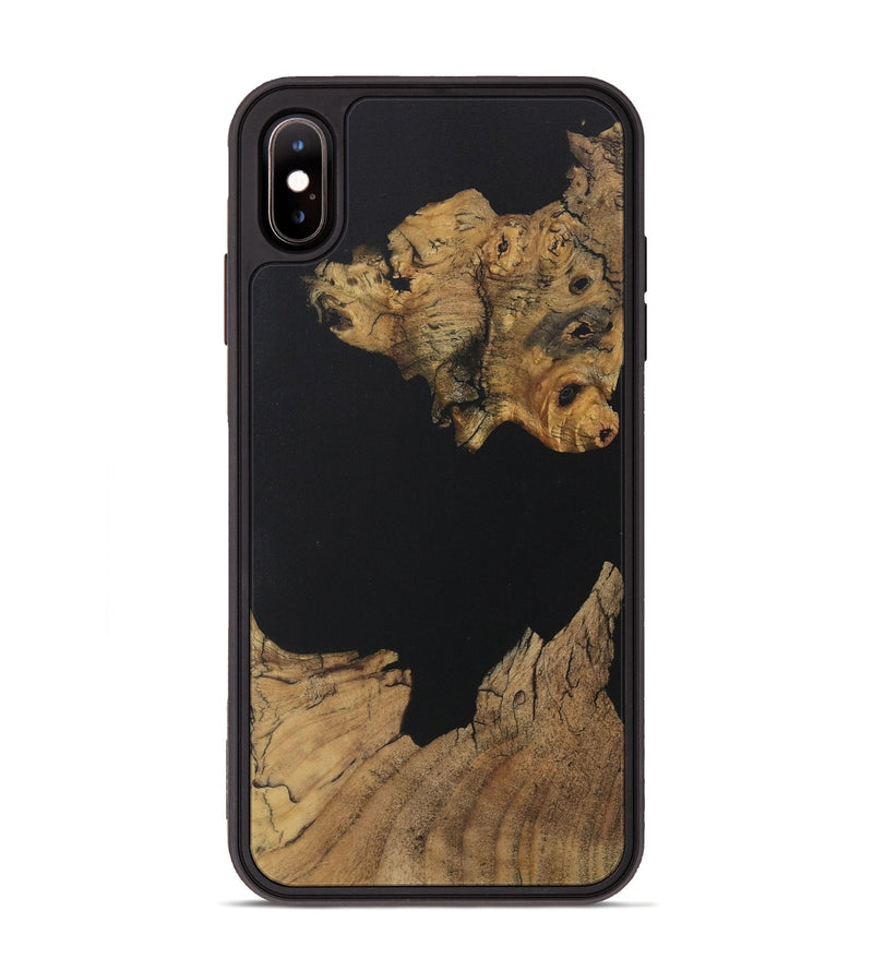 iPhone Xs Max Wood Phone Case - Jovanni (Pure Black, 730570)