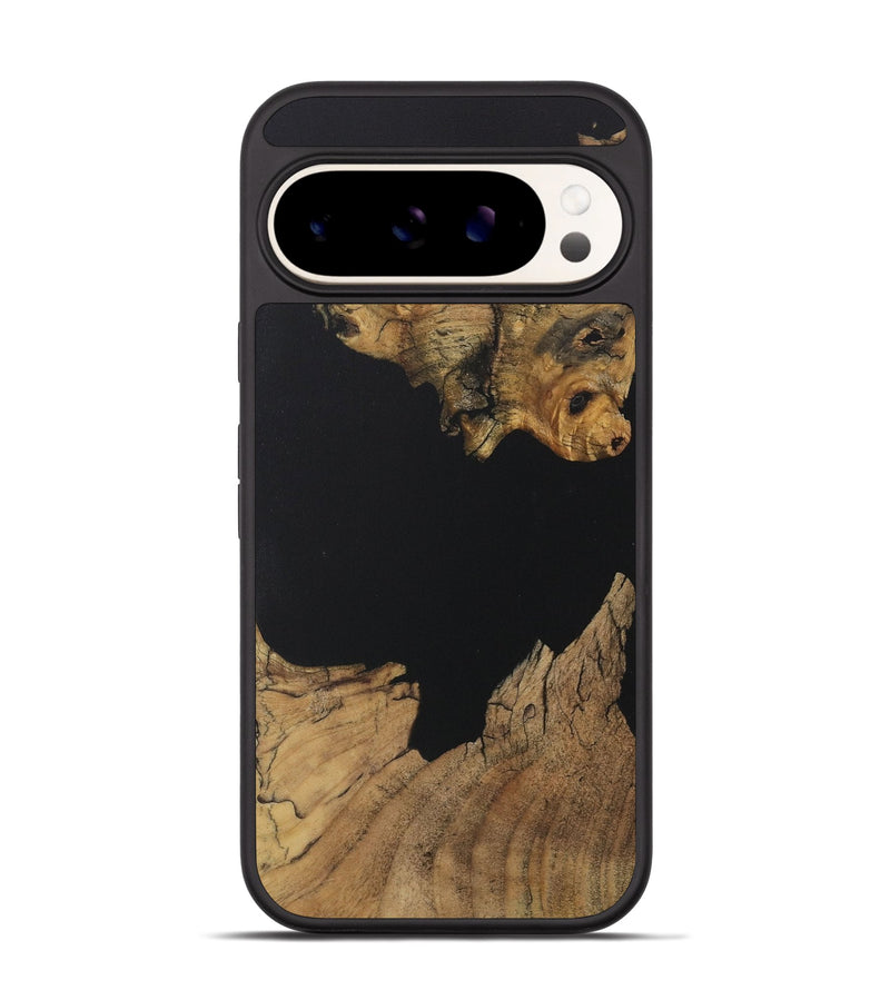 Pixel 9 Wood Phone Case - Jovanni (Pure Black, 730570)