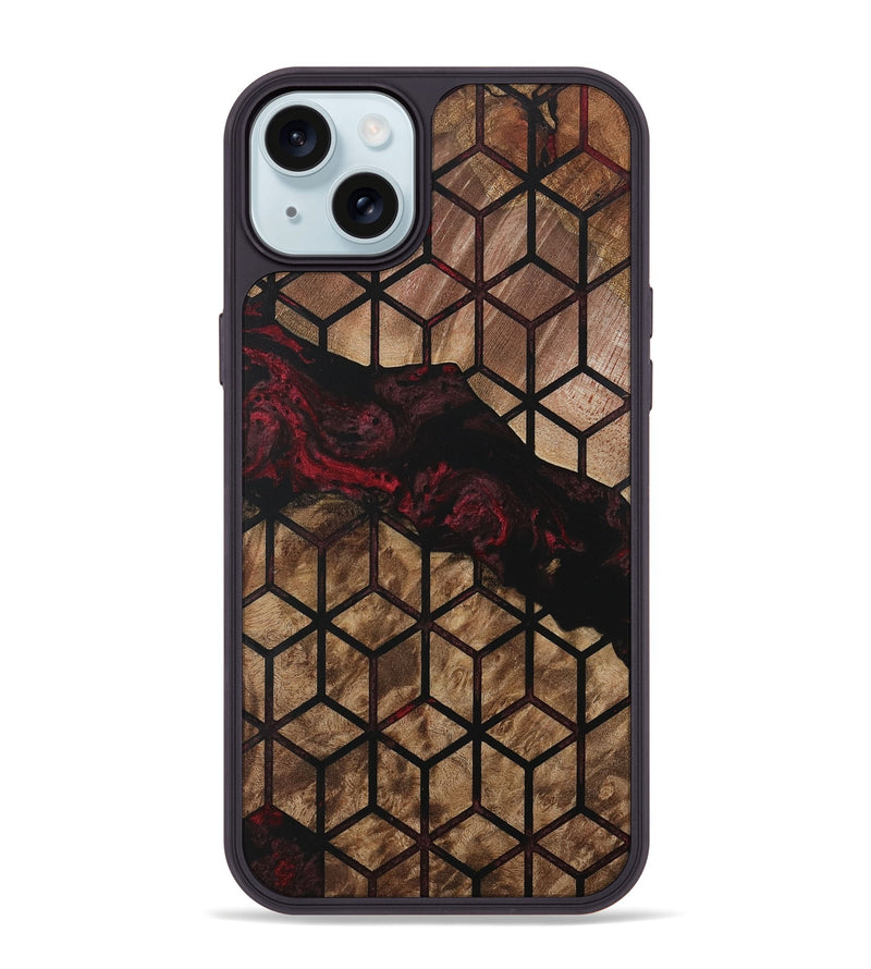 iPhone 15 Plus Wood Phone Case - Marne (Pattern, 730571)