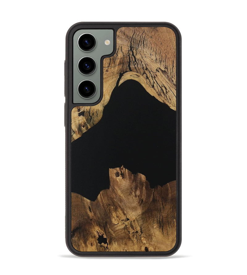 Galaxy S23 Plus Wood Phone Case - Bama (Pure Black, 730573)