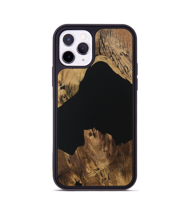 iPhone 11 Pro Wood Phone Case - Bama (Pure Black, 730573)