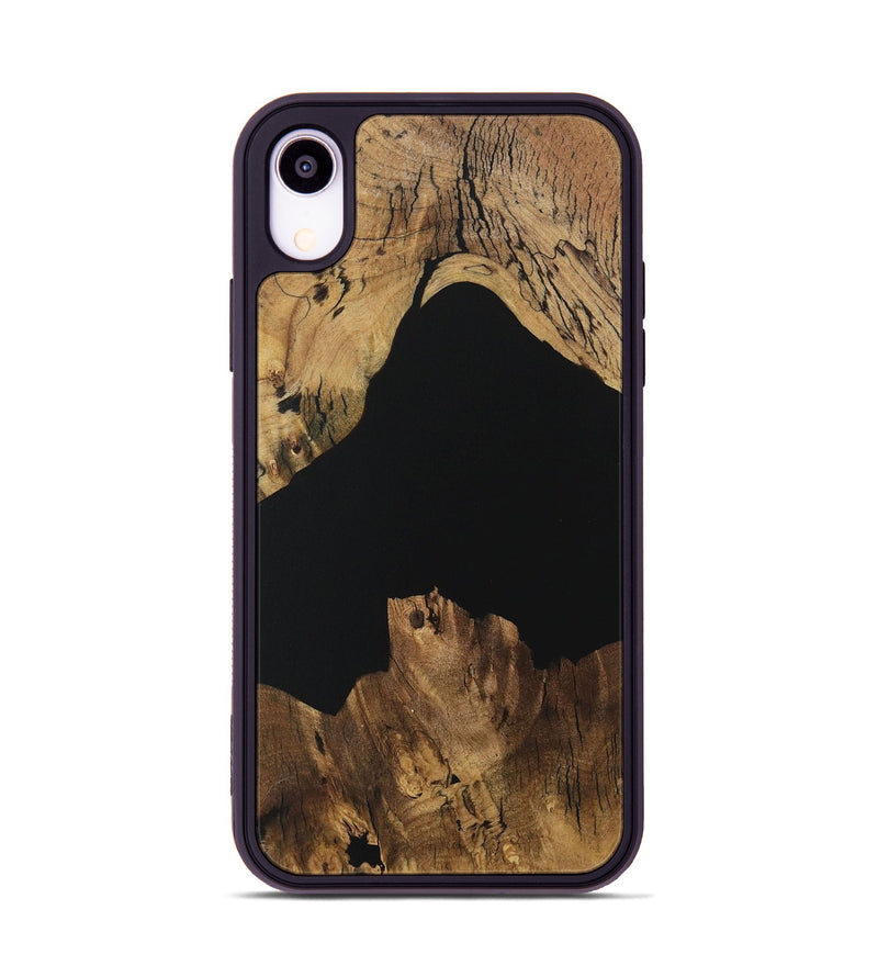 iPhone Xr Wood Phone Case - Bama (Pure Black, 730573)