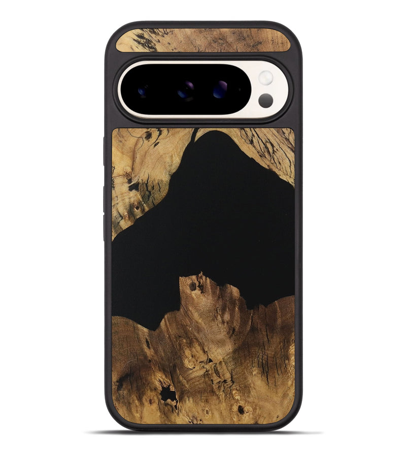 Pixel 9 Pro XL Wood Phone Case - Bama (Pure Black, 730573)