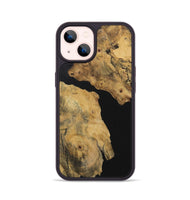 iPhone 14 Wood Phone Case - Allis (Pure Black, 730574)