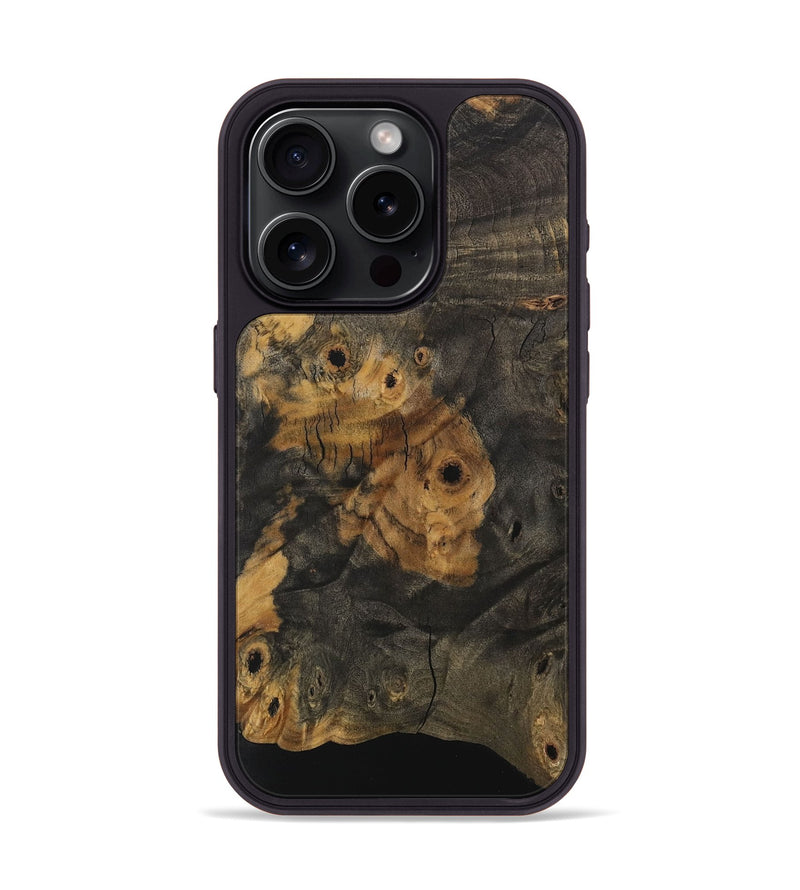 iPhone 15 Pro Wood Phone Case - Shigeki (Wood Burl, 730575)