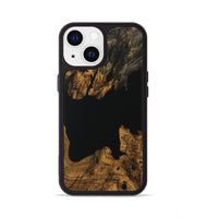 iPhone 13 Wood Phone Case - Aleen (Pure Black, 730576)