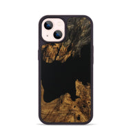 iPhone 14 Wood Phone Case - Aleen (Pure Black, 730576)