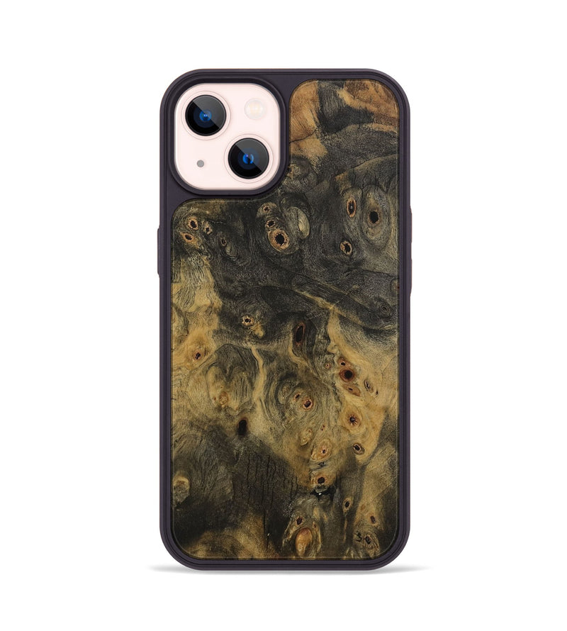 iPhone 14 Wood Phone Case - Hoya (Wood Burl, 730577)