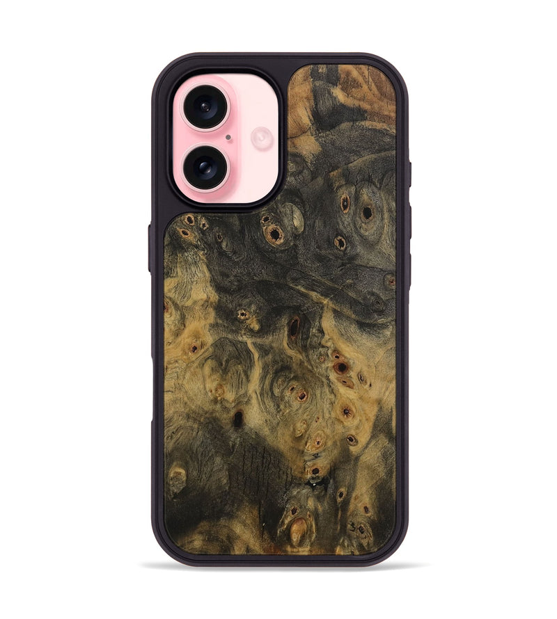 iPhone 16 Wood Phone Case - Hoya (Wood Burl, 730577)