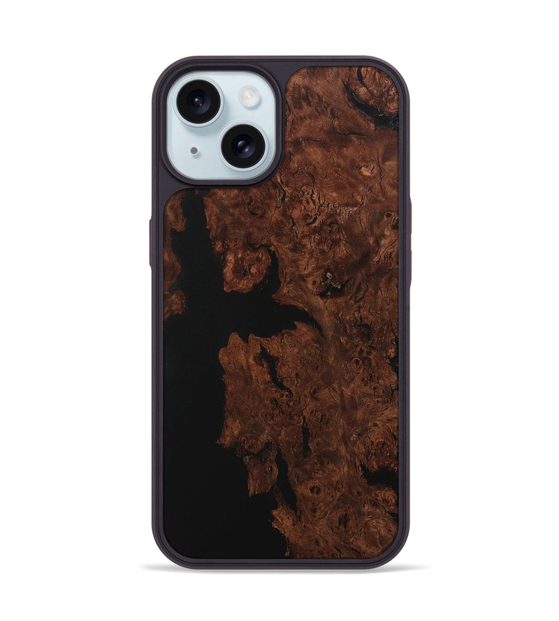 iPhone 15 Wood Phone Case - Cynthia (Wood Burl, 730580)