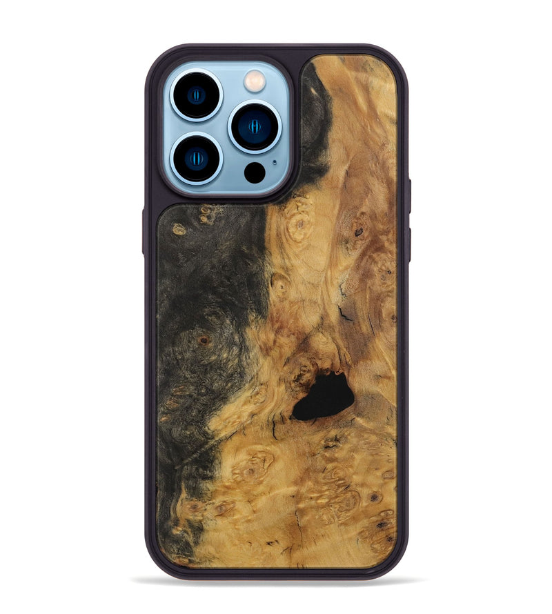 iPhone 14 Pro Max Wood Phone Case - Kathye (Wood Burl, 730581)