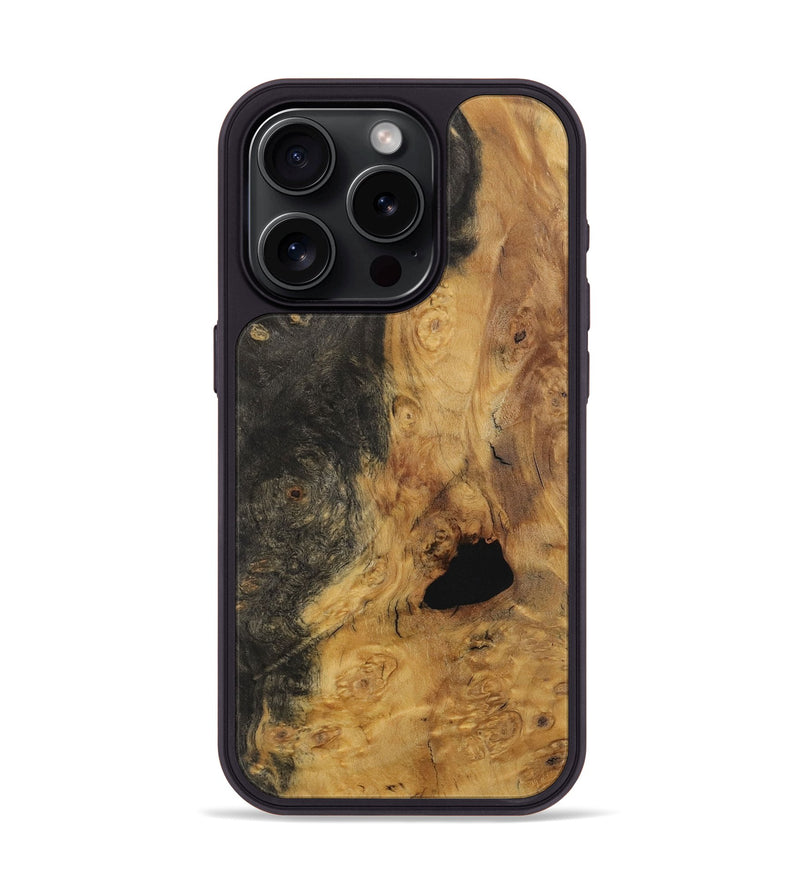 iPhone 15 Pro Wood Phone Case - Kathye (Wood Burl, 730581)