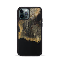 iPhone 12 Pro Wood Phone Case - Leonel (Pure Black, 730589)