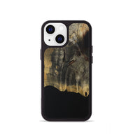 iPhone 13 mini Wood Phone Case - Leonel (Pure Black, 730589)