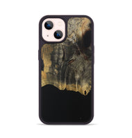 iPhone 14 Wood Phone Case - Leonel (Pure Black, 730589)