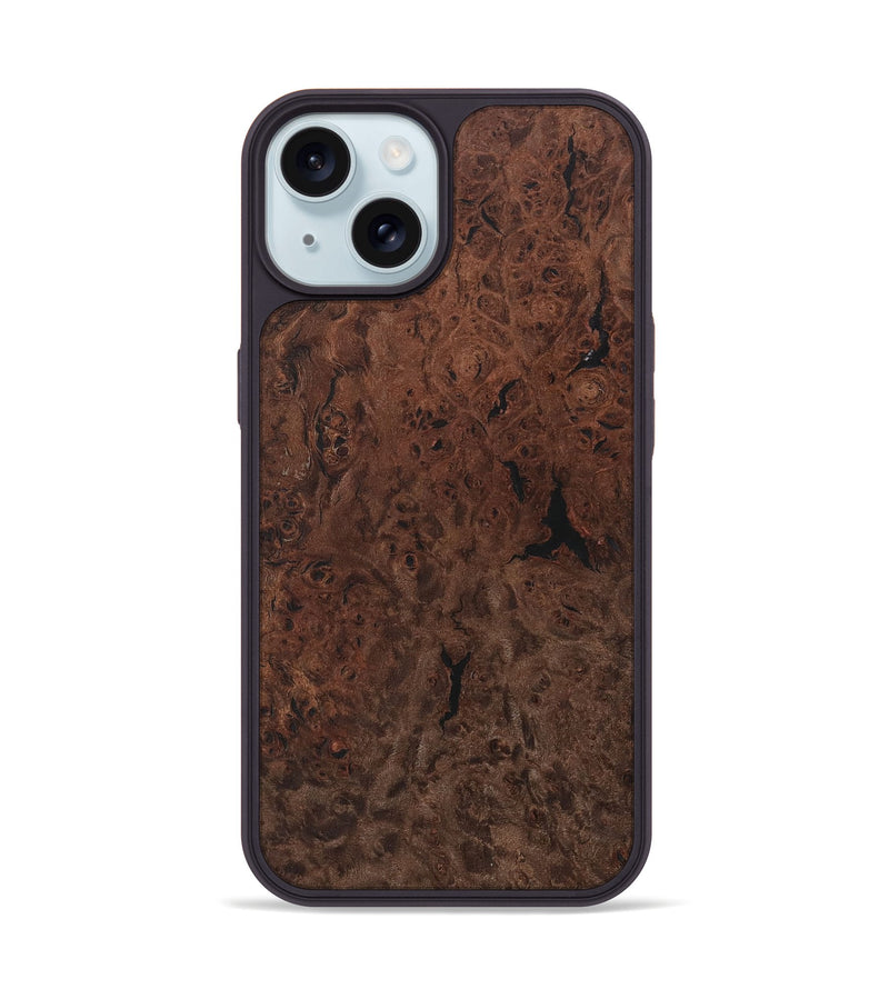 iPhone 15 Wood Phone Case - Cappie (Wood Burl, 730592)