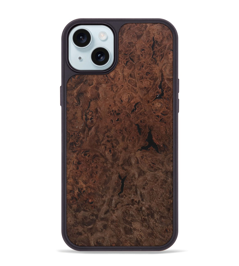 iPhone 15 Plus Wood Phone Case - Cappie (Wood Burl, 730592)