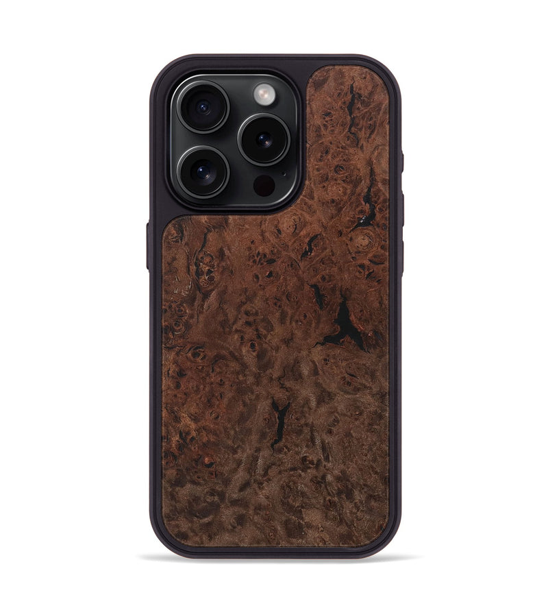 iPhone 15 Pro Wood Phone Case - Cappie (Wood Burl, 730592)