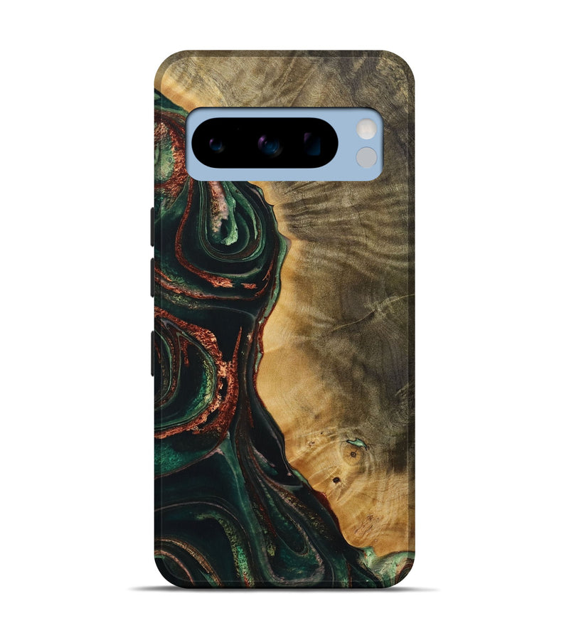 Pixel 8 Pro Wood Live Edge Phone Case - Shanae (Green, 730602)