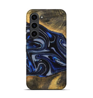 Galaxy S23 Wood Live Edge Phone Case - Gizela (Blue, 730608)