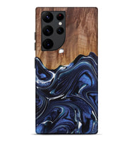 Galaxy S22 Ultra Wood Live Edge Phone Case - Caralie (Blue, 730612)