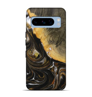 Pixel 8 Pro Wood Live Edge Phone Case - Bette (Black & White, 730616)