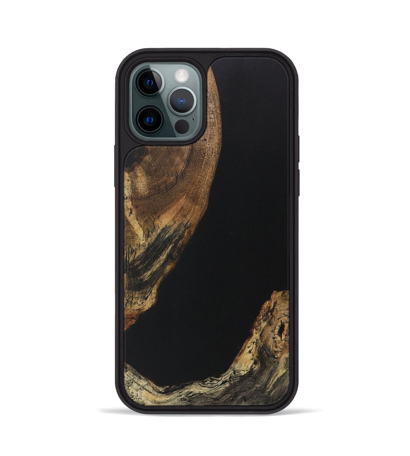 iPhone 12 Pro Wood Phone Case - Alver (Pure Black, 730623)