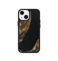 iPhone 13 mini Wood Phone Case - Alver (Pure Black, 730623)