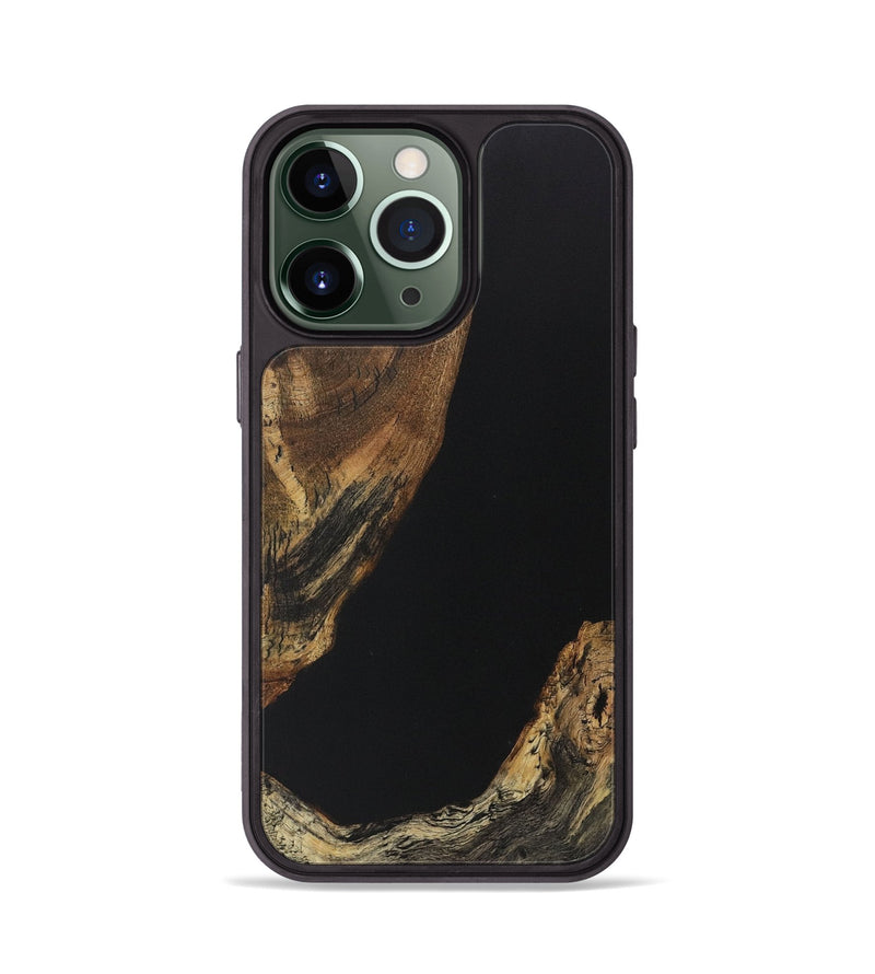 iPhone 13 Pro Wood Phone Case - Alver (Pure Black, 730623)