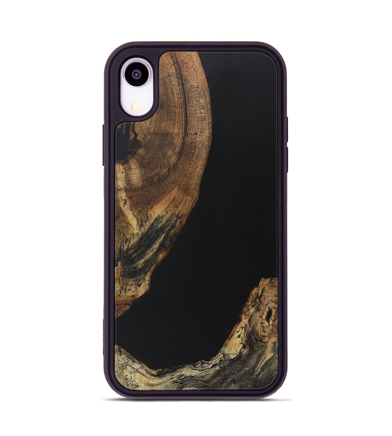 iPhone Xr Wood Phone Case - Alver (Pure Black, 730623)