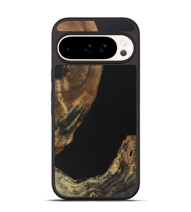 Pixel 9 Pro Wood Phone Case - Alver (Pure Black, 730623)