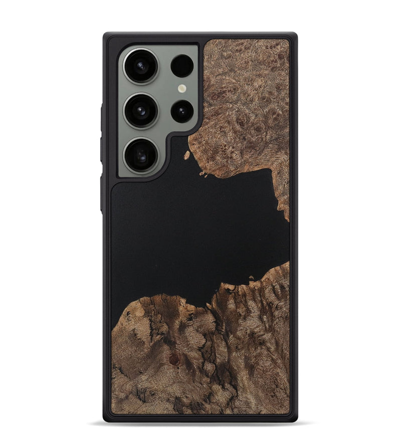 Galaxy S24 Ultra Wood Phone Case - Eugenia (Pure Black, 730624)