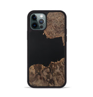 iPhone 12 Pro Wood Phone Case - Eugenia (Pure Black, 730624)