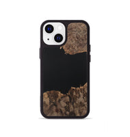 iPhone 13 mini Wood Phone Case - Eugenia (Pure Black, 730624)