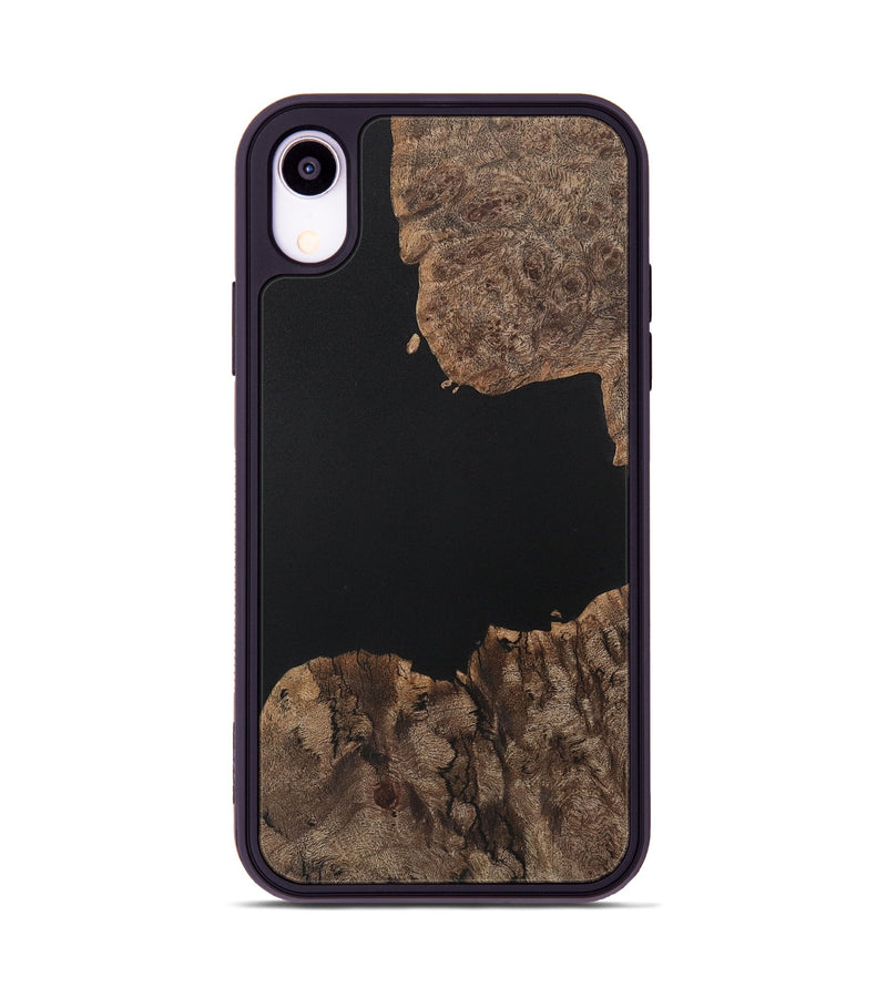 iPhone Xr Wood Phone Case - Eugenia (Pure Black, 730624)