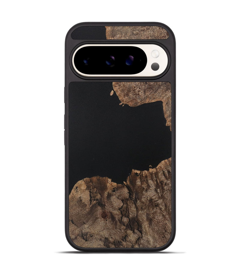 Pixel 9 Pro Wood Phone Case - Eugenia (Pure Black, 730624)