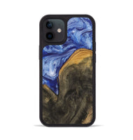 iPhone 12 Wood Phone Case - Shannen (Blue, 730626)