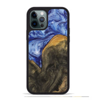 iPhone 12 Pro Max Wood Phone Case - Shannen (Blue, 730626)