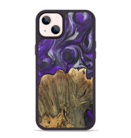 iPhone 14 Plus Wood Phone Case - Brody (Purple, 730628)