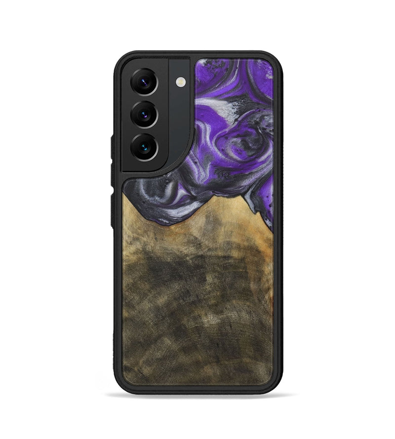 Galaxy S22 Wood Phone Case - Edeline (Purple, 730629)