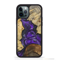 iPhone 12 Pro Max Wood Phone Case - Lotti (Purple, 730630)