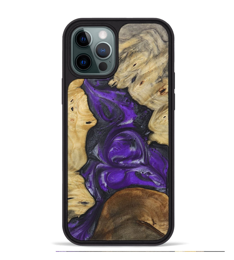 iPhone 12 Pro Max Wood Phone Case - Lotti (Purple, 730630)