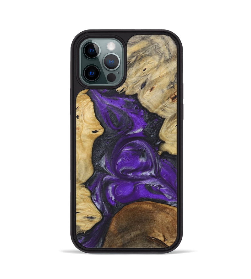 iPhone 12 Pro Wood Phone Case - Lotti (Purple, 730630)