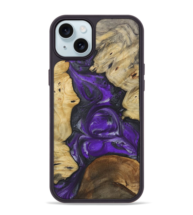 iPhone 15 Plus Wood Phone Case - Lotti (Purple, 730630)