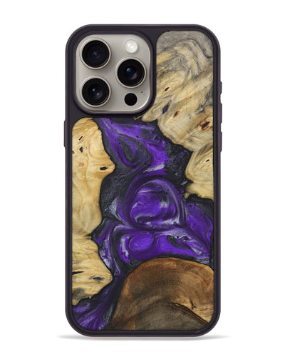 iPhone 15 Pro Max Wood Phone Case - Lotti (Purple, 730630)