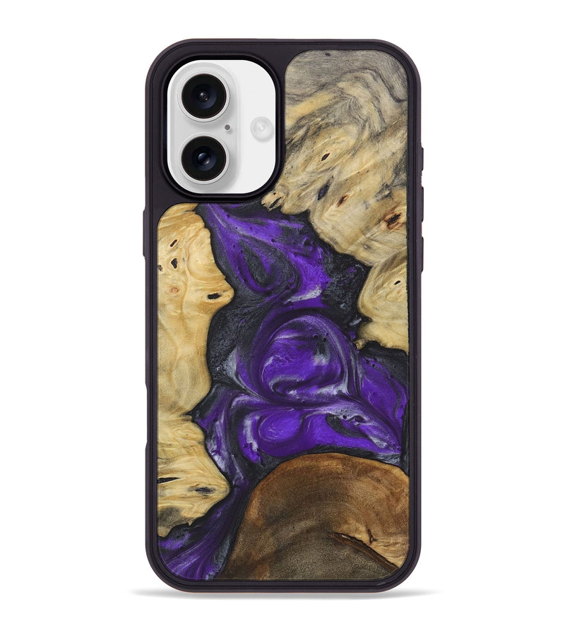 iPhone 16 Plus Wood Phone Case - Lotti (Purple, 730630)