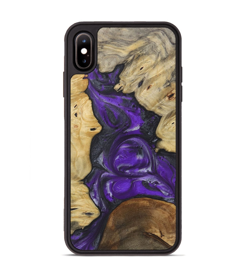 iPhone Xs Max Wood Phone Case - Lotti (Purple, 730630)