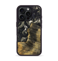 iPhone 16 Pro Wood Phone Case - Latrice (Black & White, 730637)