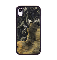 iPhone Xr Wood Phone Case - Latrice (Black & White, 730637)